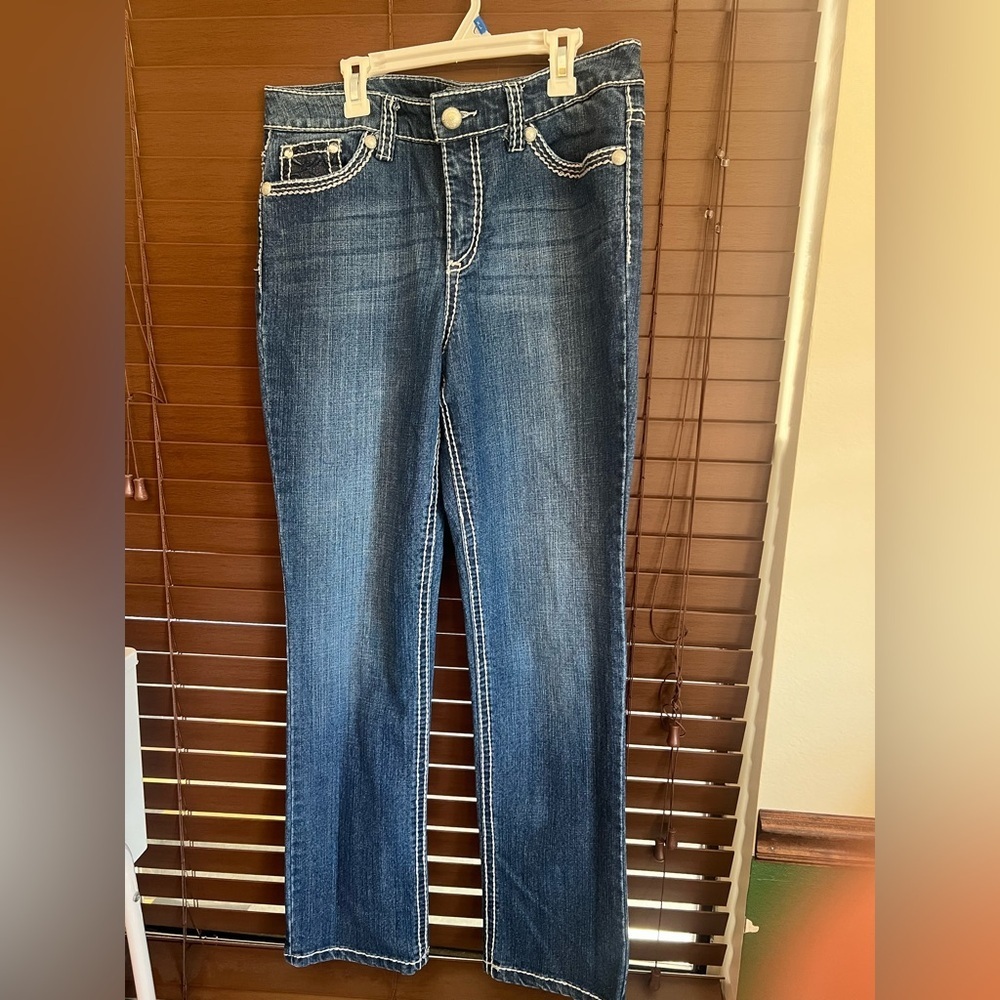 Code Bleu Dark Blue Straight Leg Jeans